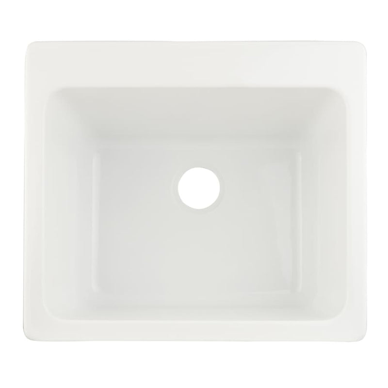 Signature Hardware Medford 25" Drop In Single Basin Acrylic Laundry Sink