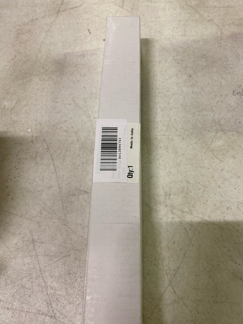 Ashley Norton MT4410-254-GSN Geneva 10" Center to Center Luxury Solid Brass Stepped End Round Bar Large Cabinet Bar Handle / Drawer Bar Pull - Satin Nickel