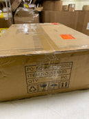 Uolfin 628D72AJZFF3893 6-Light Modern Mid-Century Gold Dining Room Chandelier, Kitchen Island Flush Mount Chandelier with Globe Glass Shades