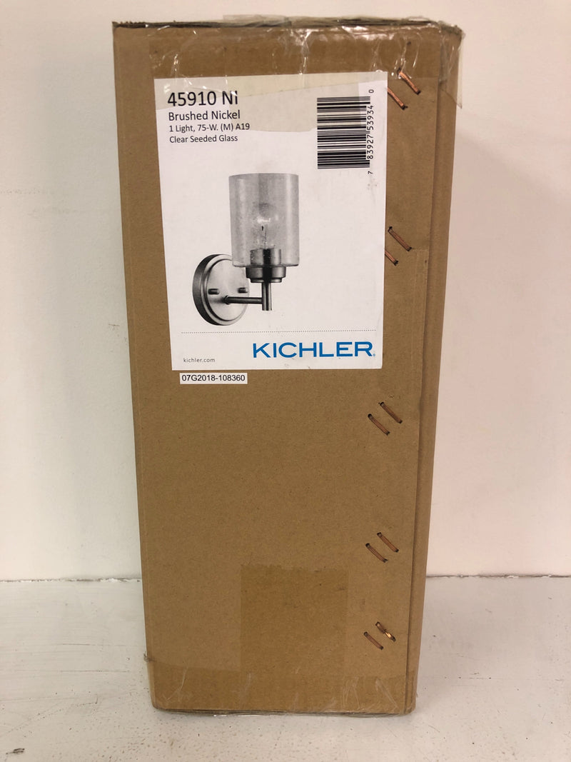 Kichler 45910NI Brushed Nickel Winslow 9" Tall Bathroom Sconce