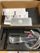 Flg LE-0128-MB-D Single-Handle Single-Hole Bathroom Faucet Deck Mount Sink Basin Faucets with Drain Kit Deckplate Included in Matte Black