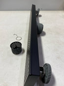 Reln FD2403SQBK 24 in. Matte Black Linear Shower Drain with Square Pattern Drain Cover