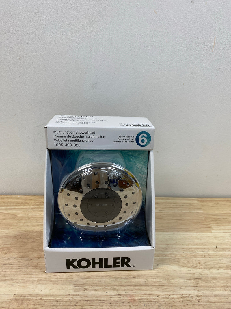 Kohler K-R24547-G-CP Daisyfield 6-Spray Patterns with 1.75 GPM 4.94 in. Wall Mount Fixed Shower Head in Polished Chrome