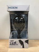 Moen 26000BL Attract with Magnetix 6-Spray Single Wall Mount 3.75 in. Handheld Adjustable Shower Head 1.75 GPM in Matte Black