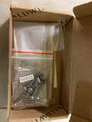 Baldwin 1135050I 3-1/2" Wide Plain Bearing 5/8" Radius Corner Mortise Door Hinge from the Estate Collection - Single Hinge - Satin Brass and Black