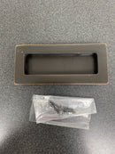 Emtek 220304US10B Modern Rectangular 4 Inch Tall Rectangular Flush Door Pull - Oil Rubbed Bronze