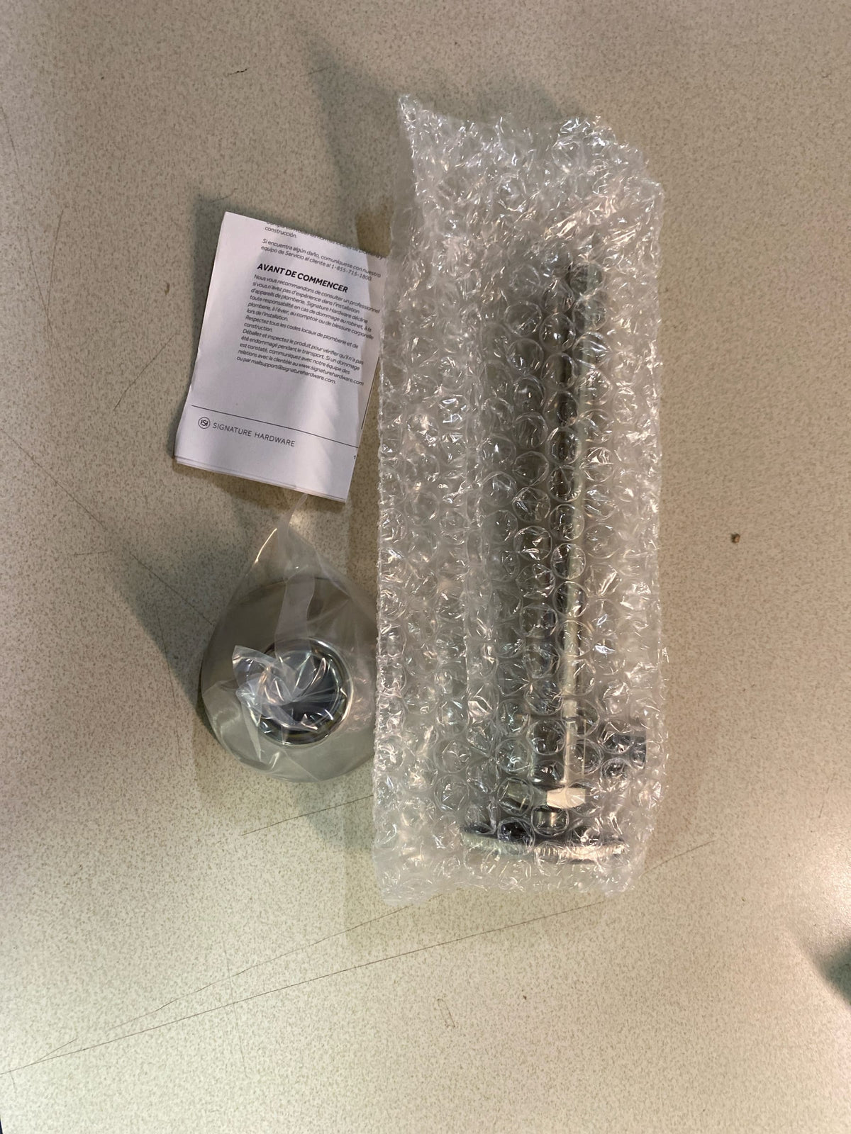 Signature Hardware SH208PN Toilet Supply Kit with 1/2" OD x 3/8" OD Angle Stop - Polished Nickel