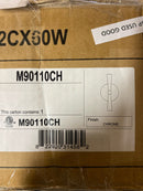 Meridian M90110CH Contemporary Bold Wall Sconce, 2-Light 120 Total Watts, 10" H x 5" W, Chrome