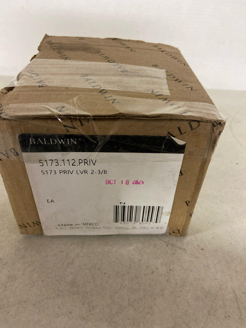 Baldwin 5173112PRIV 5173 Privacy Door Lever Set with 5046 Rose from the Estate Collection - Venetian Bronze