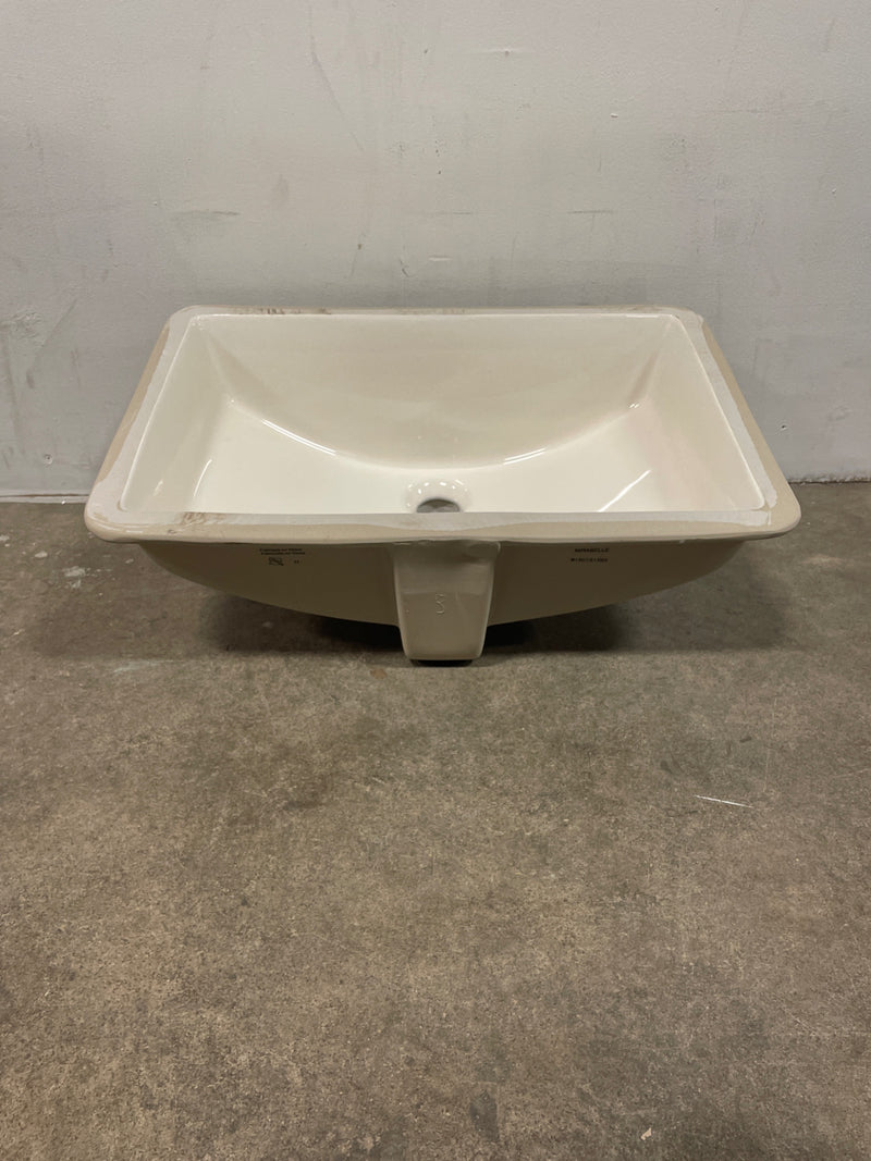Signature Hardware 447960 Myers 18 x 13 in. Rectangular Undermount Bathroom Sink in Biscuit