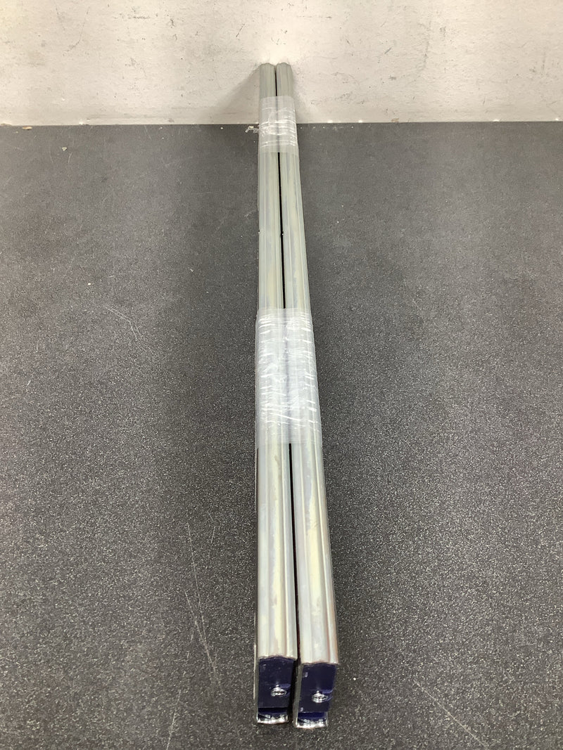 Knape and Vogt KV8450FMB18 8450FM Series 18 Inch Full Extension Side Mount Ball Bearing Drawer Slide with 100 Lbs. Weight Capacity, Self Close and Soft Close - Pair - Anochrome