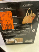 Isla 1-Light Brass Plug-In or Hardwire Wall Sconce