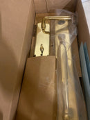 Emtek 4314US7 RH Merrimack Lever Wilmington Full Plate Single Cylinder Keyed Entry Door Handleset - French Antique