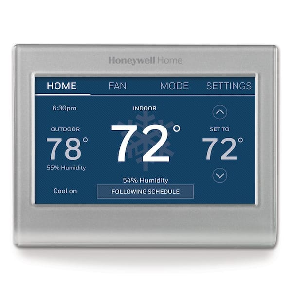 Honeywell home RTH9585WF Wi-Fi Smart Color 7-Day Programmable Smart Thermostat with Color-Changing Touchscreen Display