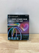 Ecosmart LR1321-RGBWIC-N 6.5 ft. RGBWIC Dynamic Color Changing Dimmable Linkable Plug-In LED Neon Flex Strip Light with Remote Control