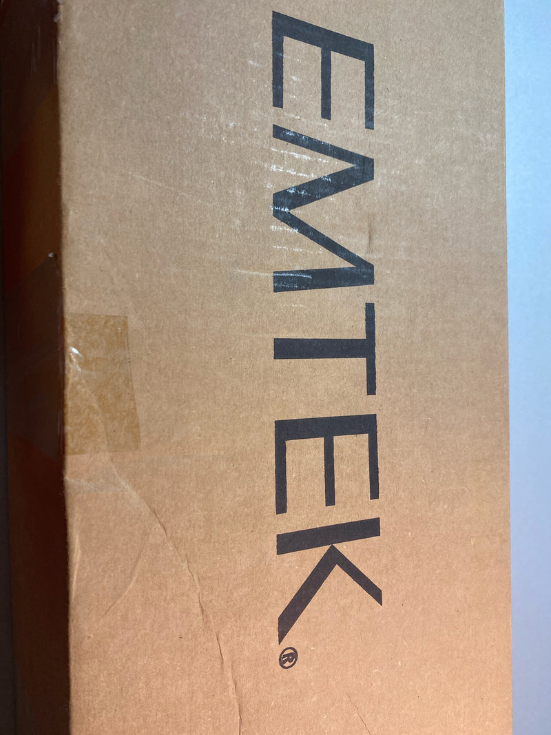 Emtek 4212PUS19 Melrose Full Plate Single Cylinder Keyed Entry Handleset with Providence Interior Knob - Flat Black