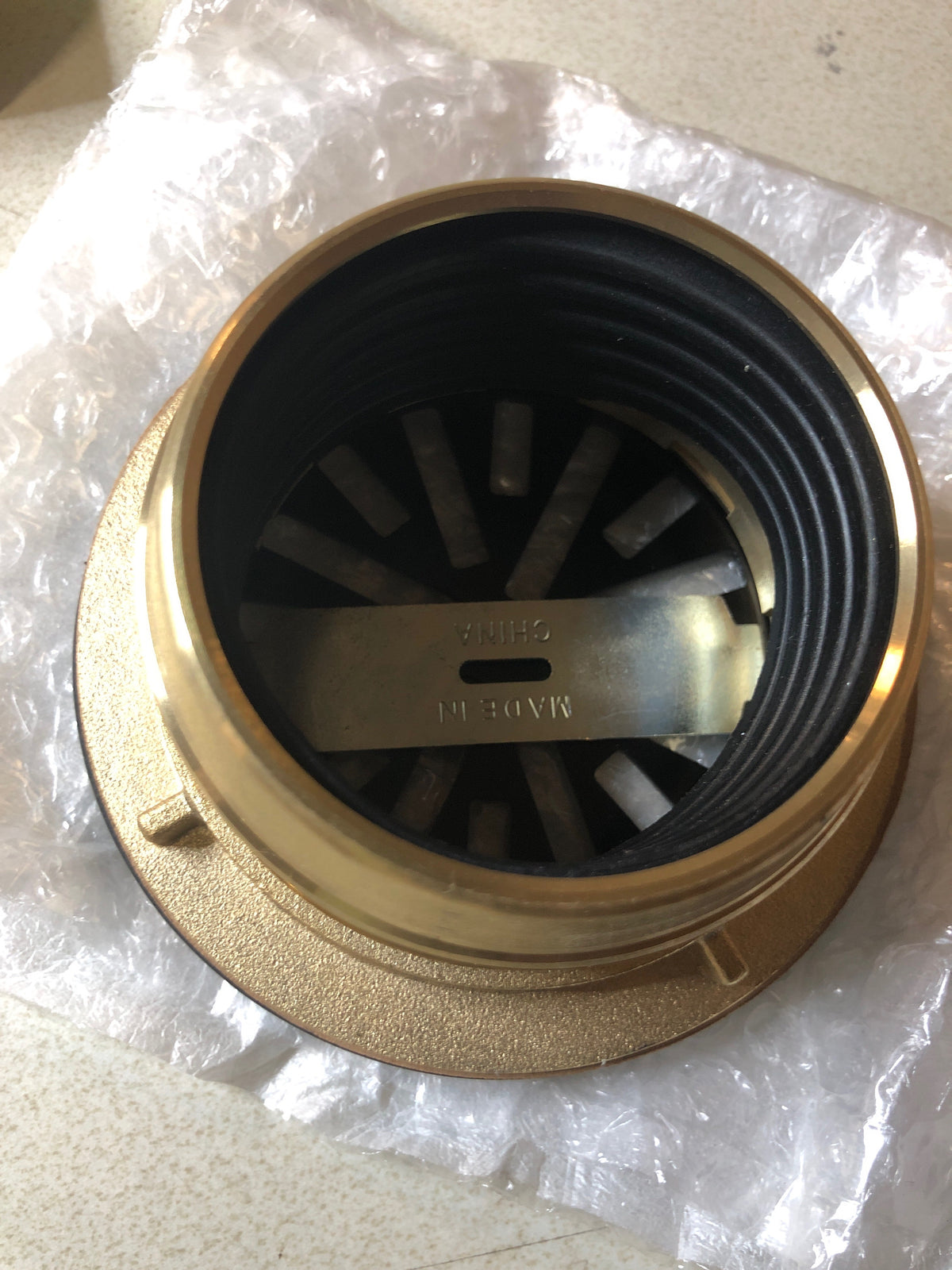 Delta DT051411-BL 4" Prefab Round Shower Drain - Matte Black
