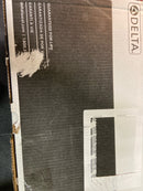 Delta T342704-BL Modern Round Non Shared Shower System with Shower Head, Hand Shower, Shower Arm, and Hose - Matte Black