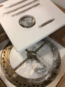 Elegant Lighting 6200D20SG Serephina 10 Light 20" Wide Crystal Pendant with Clear Crystal Accents - Satin Gold