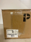 Clarion Collection 1-Light Clear Glass Coastal Pendant Light Matte Black