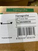 Hansgrohe 06098830 C Accessories 24" Towel Bar - Polished Nickel