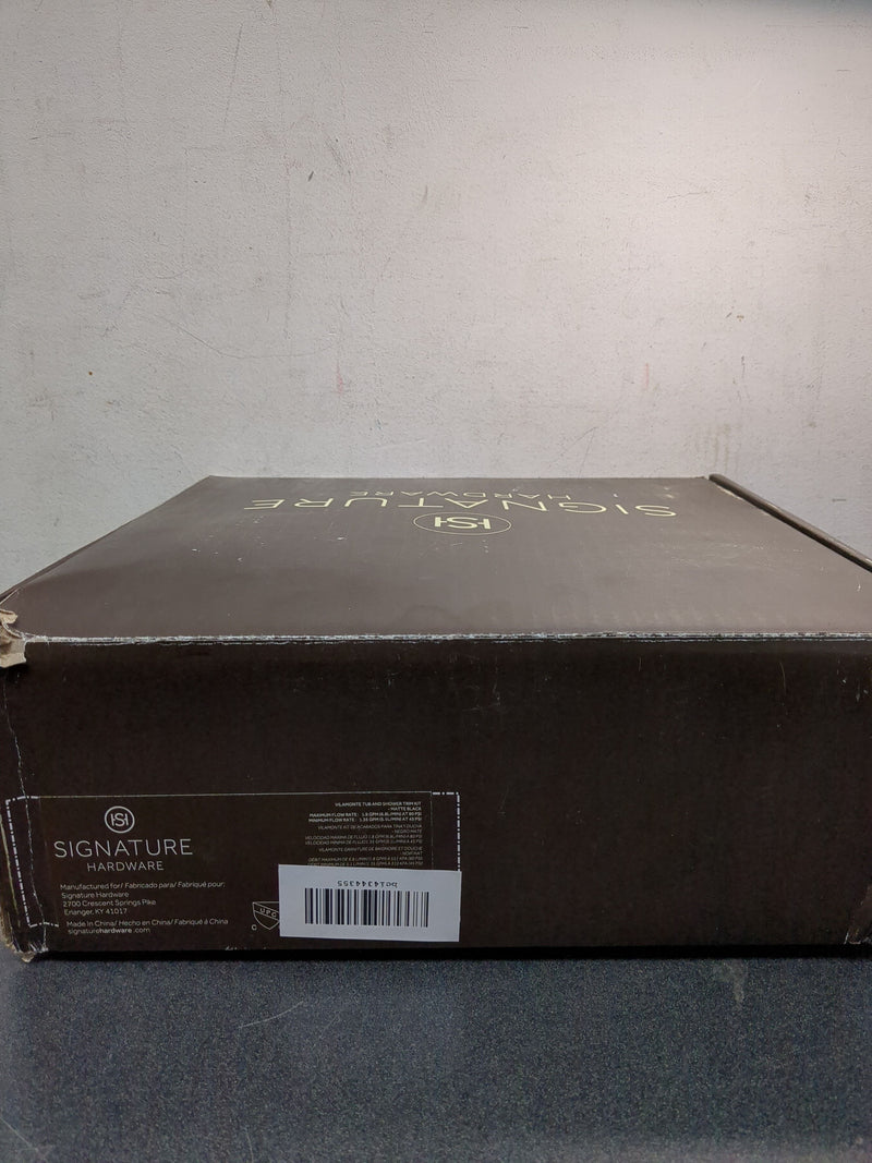 Signature Hardware SHVL8030GMB Vilamonte Pressure Balanced Tub and Shower Package Trim Only - Less Rough-In Valve - Matte Black