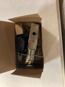 Baldwin 5510.060 Interior Passage Latch with 2-3/8-Inch Backset, Satin Brass and Brown