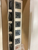 Edislive 81010000057108 Orillia 35.4 in. 5-Light Black Bathroom Vanity Light with Crystal Shades