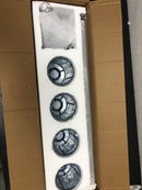 Edislive 81010000060218 Orillia 28 in. 4-Light Black Bathroom Vanity Light with Crystal Shade Wall Sconce Over Mirror