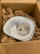 Native Trails WMG1515-AE Murano 14-3/4" Specialty Glass Vessel Bathroom Sink - White Abalone