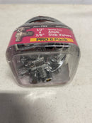 Apollo APXVA1238C6JR 1/2 in. Chrome-Plated Brass PEX-B Barb x 3/8 in. Compression Quarter-Turn Angle Stop Valve Pro Pack (6-Pack)