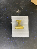 Waverly Round Knob Size: 1" H x 1" W x 1" D, Finish: Bright Brass