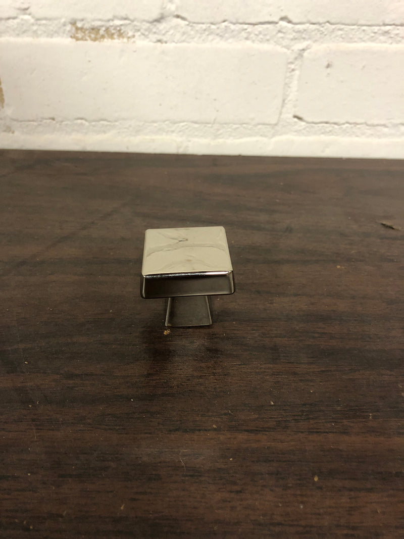 Amerock BP55271PN Blackrock 1-3/16 Inch Square Cabinet Knob - Polished Nickel