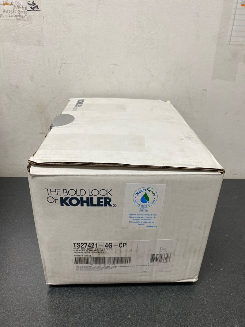 Kohler K-TS27421-4G-CP Tone Tub and Shower Trim Package with 1.75 GPM Single Function Shower Head - Polished Chrome