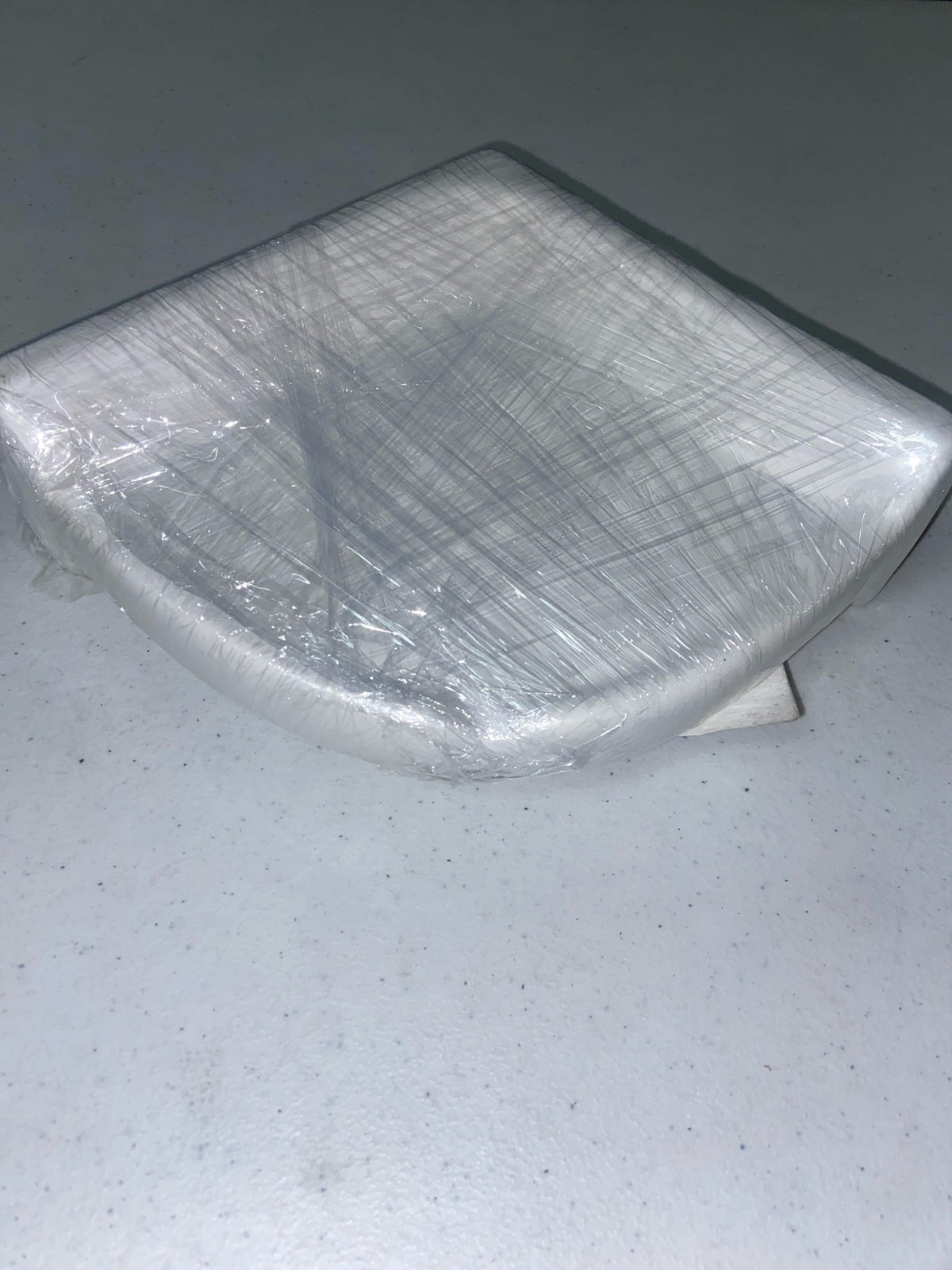 Daltile 0790BA7651P 6-3/4" Wide Corner Shelf from the Bath Accessories Collection - Ceramic Arctic White Matte