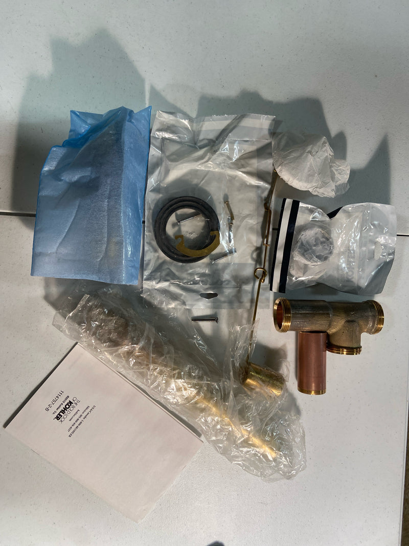 Kohler K-11660-CP Swiftflo 1-1/2" adjustable trip lever Bathtub Drain, 17-gauge brass, for 14" to 16" baths - Polished Chrome