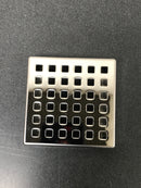 Vigo VG07004CH Shower Drain 2-1/4" Connection Pattern Grate Shower Floor Drain - Chrome