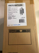 Kichler 59076BKTLED Astalis 12 in. 1-Light Textured Black Outdoor Hardwired Wall Lantern Sconce with Integrated LED (1-Pack)