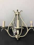 Craftmade 1015C-ATL 5 Light 15" Wide Candle Style Chandelier with Crystal Accents - Antique Linen / Clear Crystal