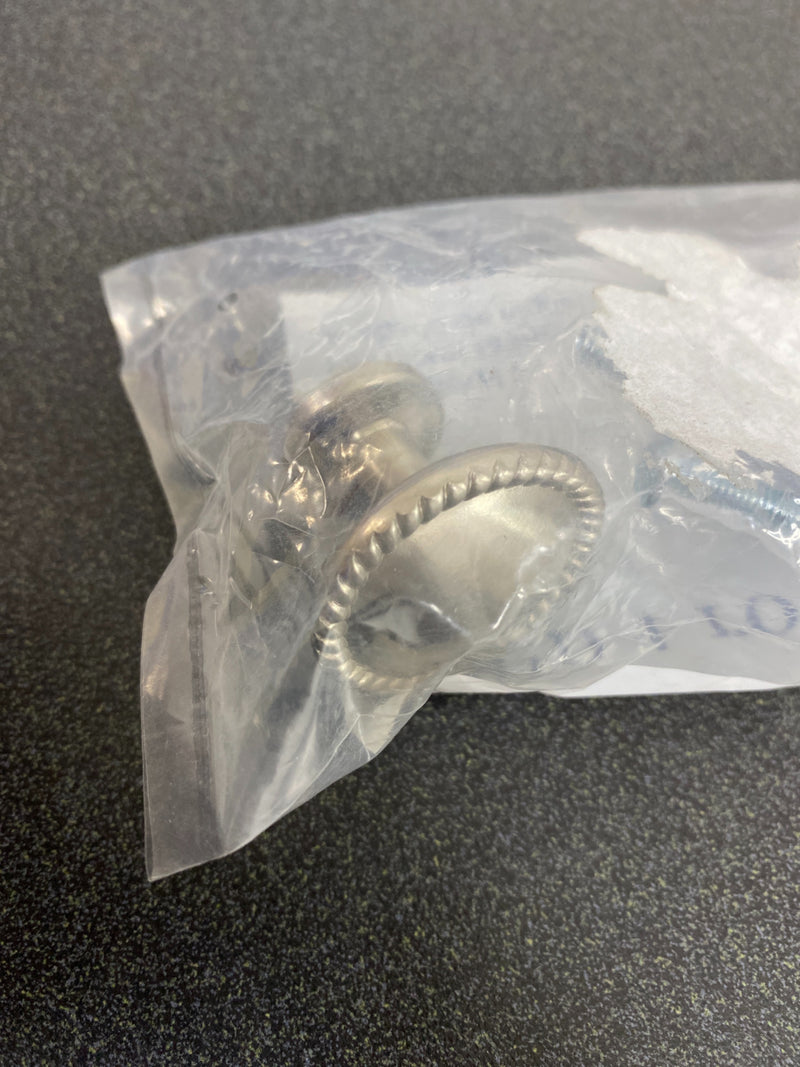 Gatehouse 1-1/4" Satin Nickel Round Twist Cabinet Knob- 0300921