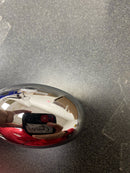 Baldwin FDELLTRR260 Ellipse Non-Turning Two-Sided Dummy Door Knob Set with Round Rose - Polished Chrome