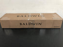 Baldwin SCLAJXSQURCSR190S La Jolla SmartKey Single Cylinder Keyed Entry Handleset with Square Lever and Contemporary Square Interior Trim from the Reserve Collection - Satin Black