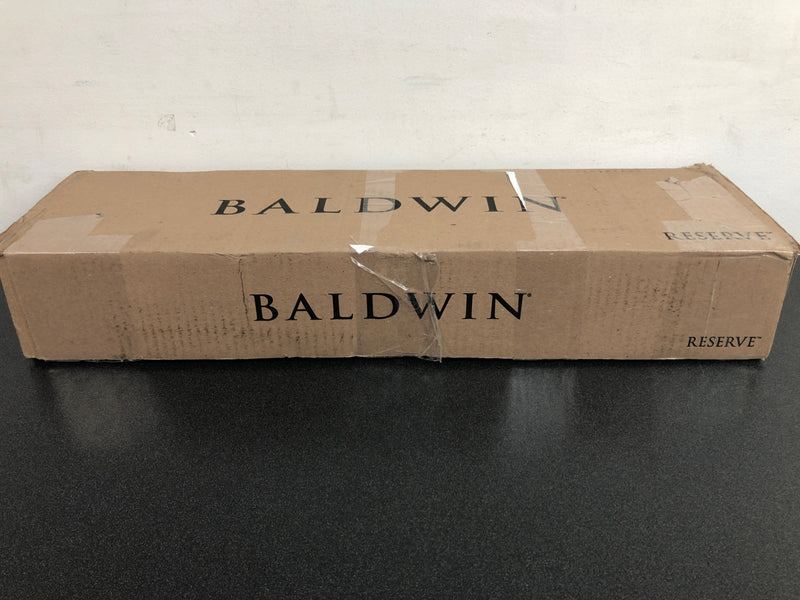 Baldwin SCLAJXSQURCSR190S La Jolla SmartKey Single Cylinder Keyed Entry Handleset with Square Lever and Contemporary Square Interior Trim from the Reserve Collection - Satin Black
