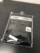 Eclipse D68-4688 Desmond Black Solid Polyester 84 in. L x 40 in. W Blackout Grommet Curtain