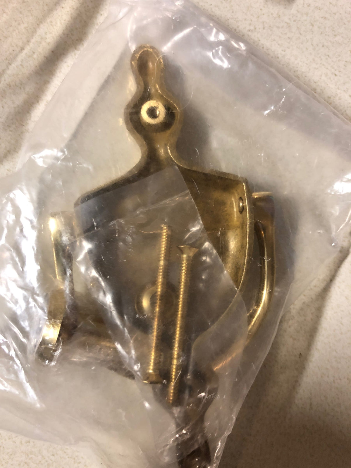 Deltana DKV630U3 Traditional 6" Tall Urn Drop Bail Door Knocker with 180 Viewing Angle Peep - Polished Brass