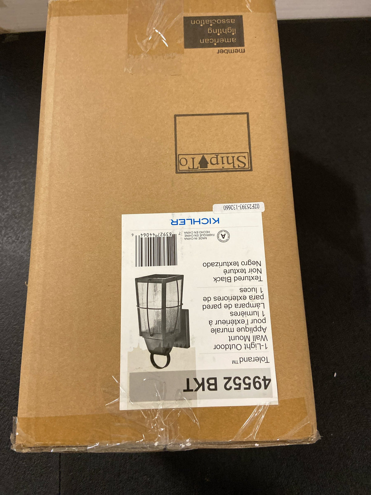 Kichler 49552BKT Tolerand Collection 1 Light 12" Outdoor Wall Light - Textured Black