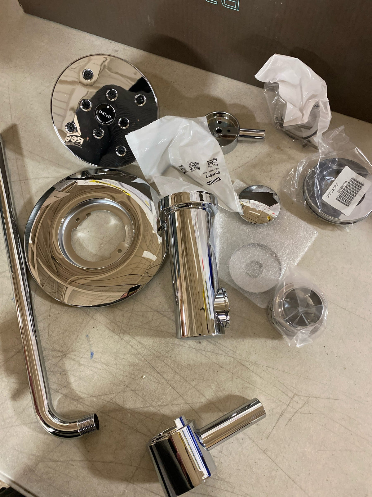 Brizo T60475-PC Odin Tub and Shower Trim Package with Single Function Shower Head and H2Okinetic / TempAssure Technologies - Chrome