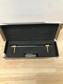 Alno A860-6-SB Modern 6" Center to Center Acrylic Bar Cabinet Handle Cabinet Pull with Solid Brass Mount - Satin Brass