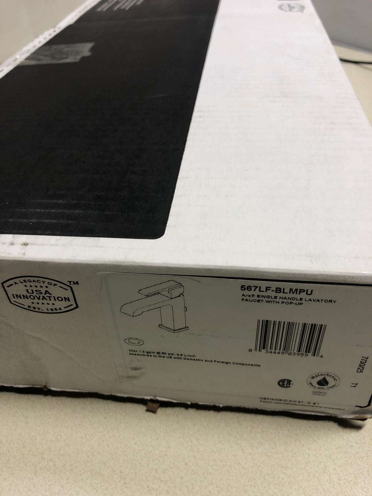 Delta 1 or 3-hole 4" installation Hole Single Hole Lavatory Faucet, Matte Black