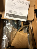 Emtek Full Dummy Set, Square Rosette, Myles Lever, Non-Handed, Polished Chrome
